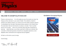 Tablet Screenshot of conceptualphysics.com